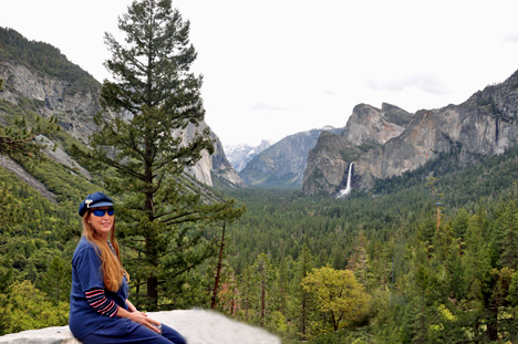 Karen Duqette at Tunnel View